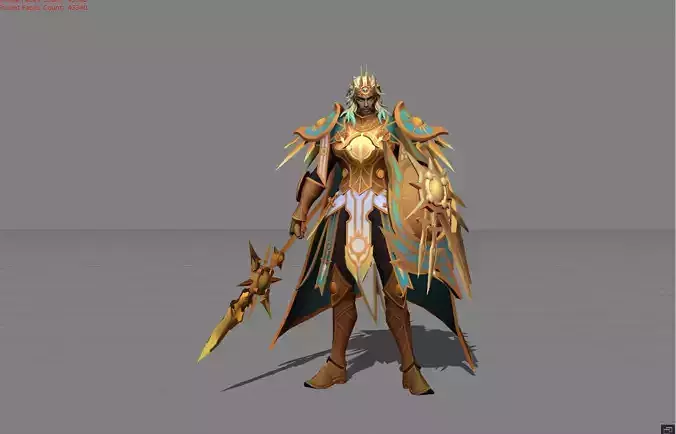 Minsitthar Sol Invictus Low-poly 3D model