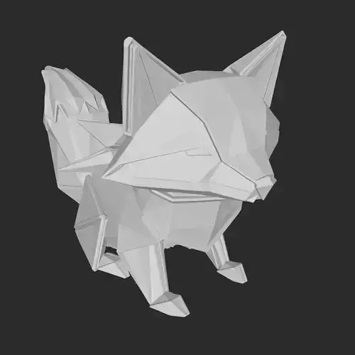 japanes style-origami-fox figure