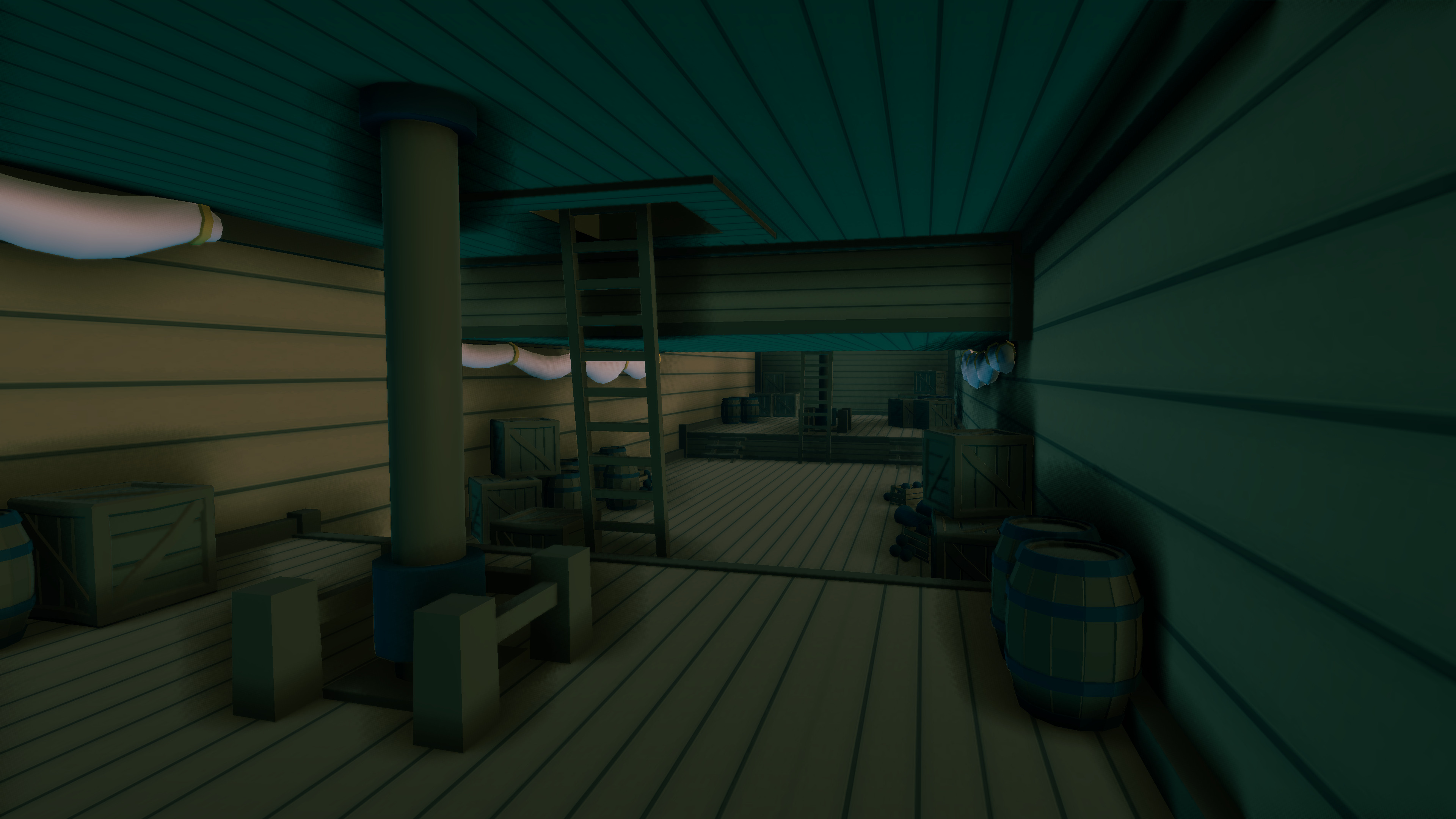 Stylized Pirate Ship - By Yorakeys Low-poly 3D model_7