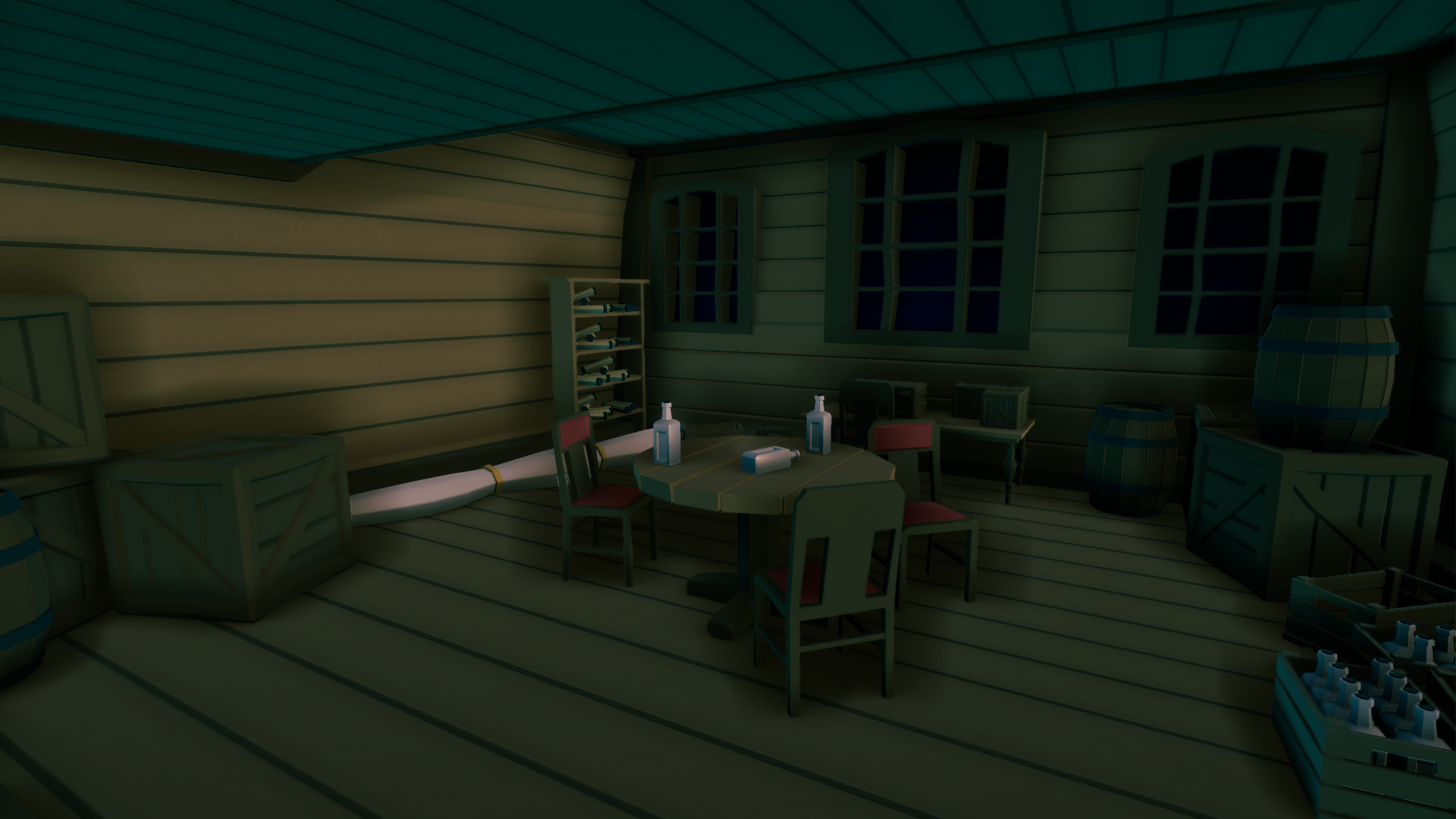 Stylized Pirate Ship - By Yorakeys Low-poly 3D model_6