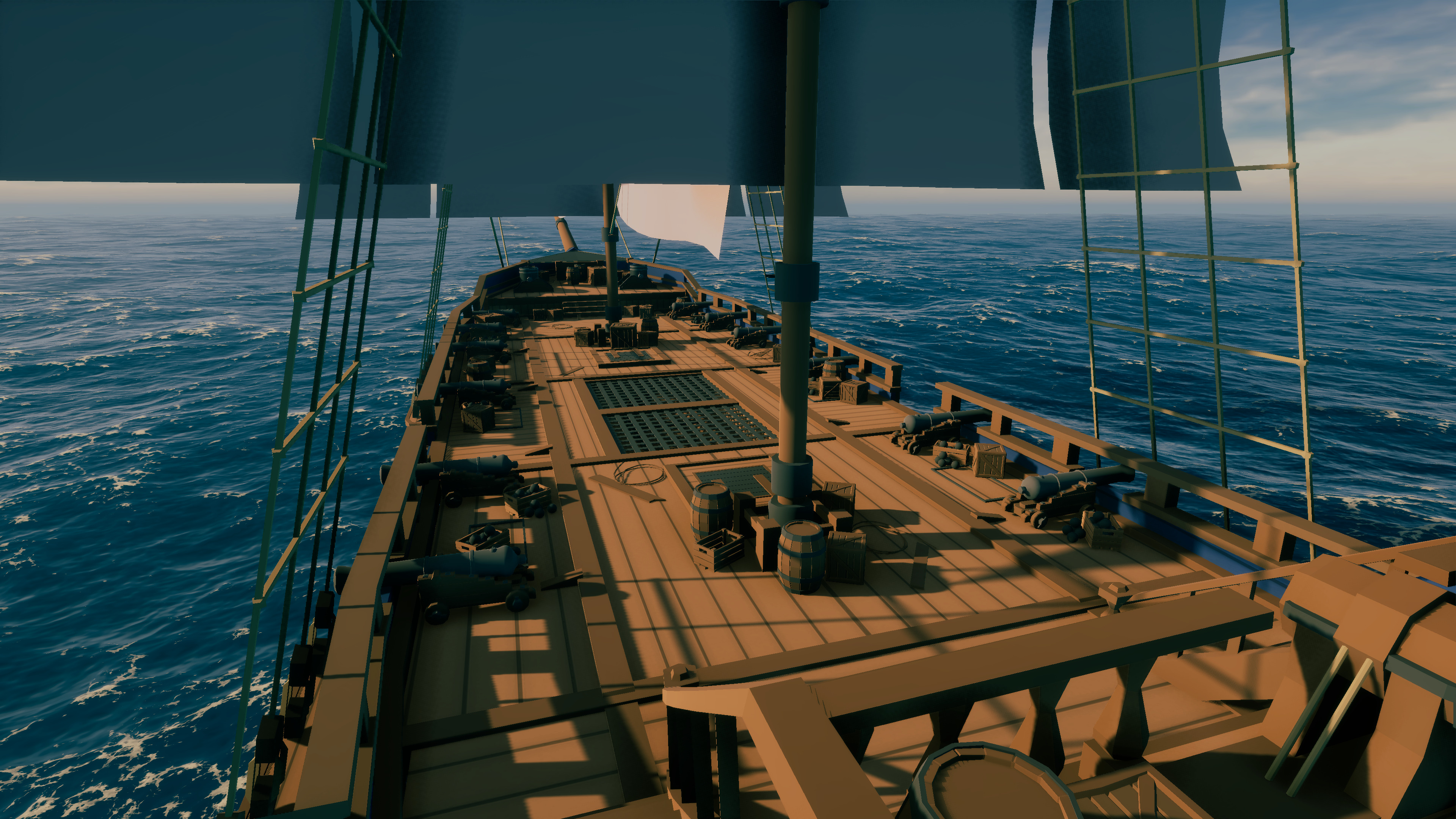 Stylized Pirate Ship - By Yorakeys Low-poly 3D model_4