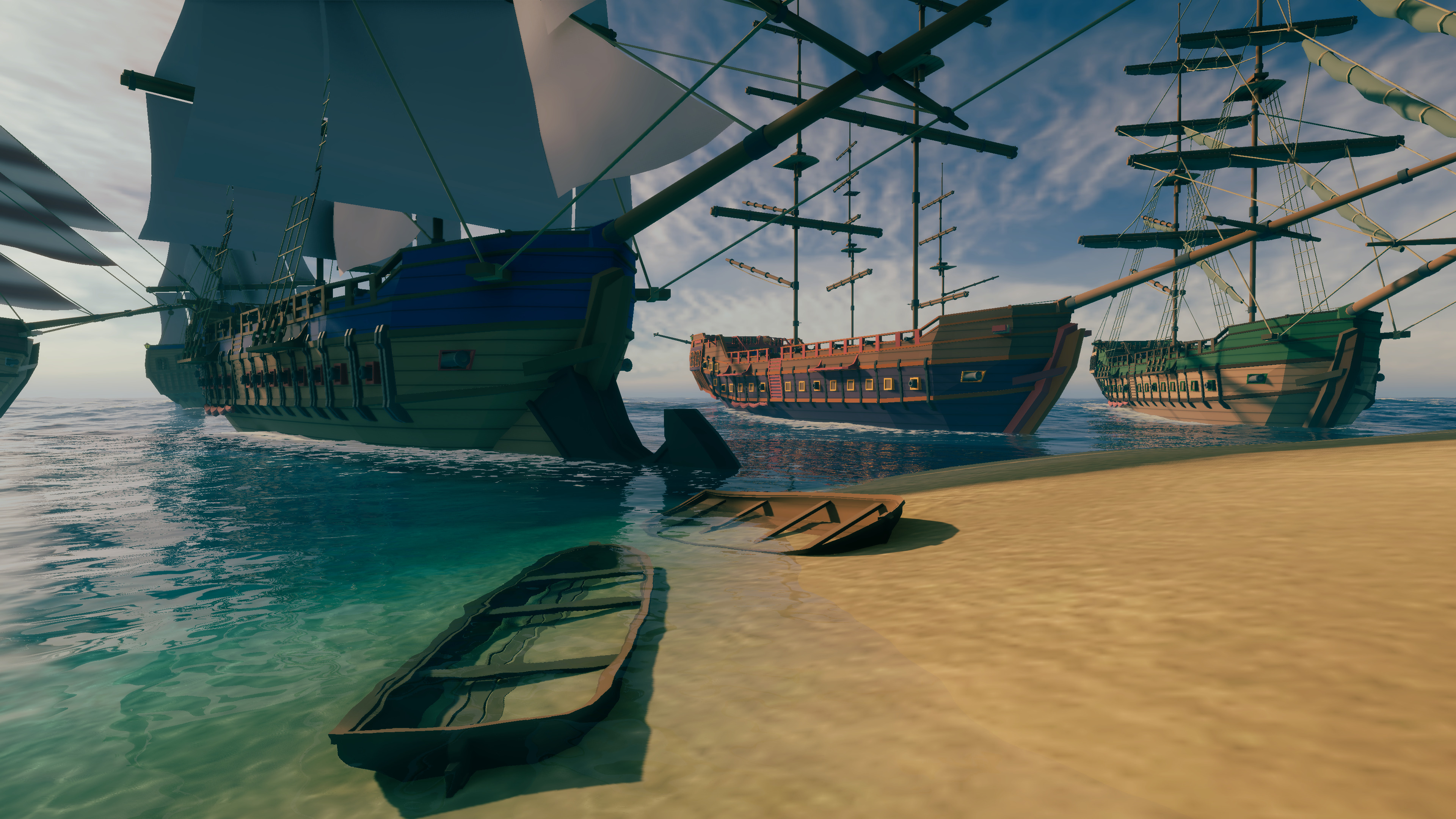 Stylized Pirate Ship - By Yorakeys Low-poly 3D model_3