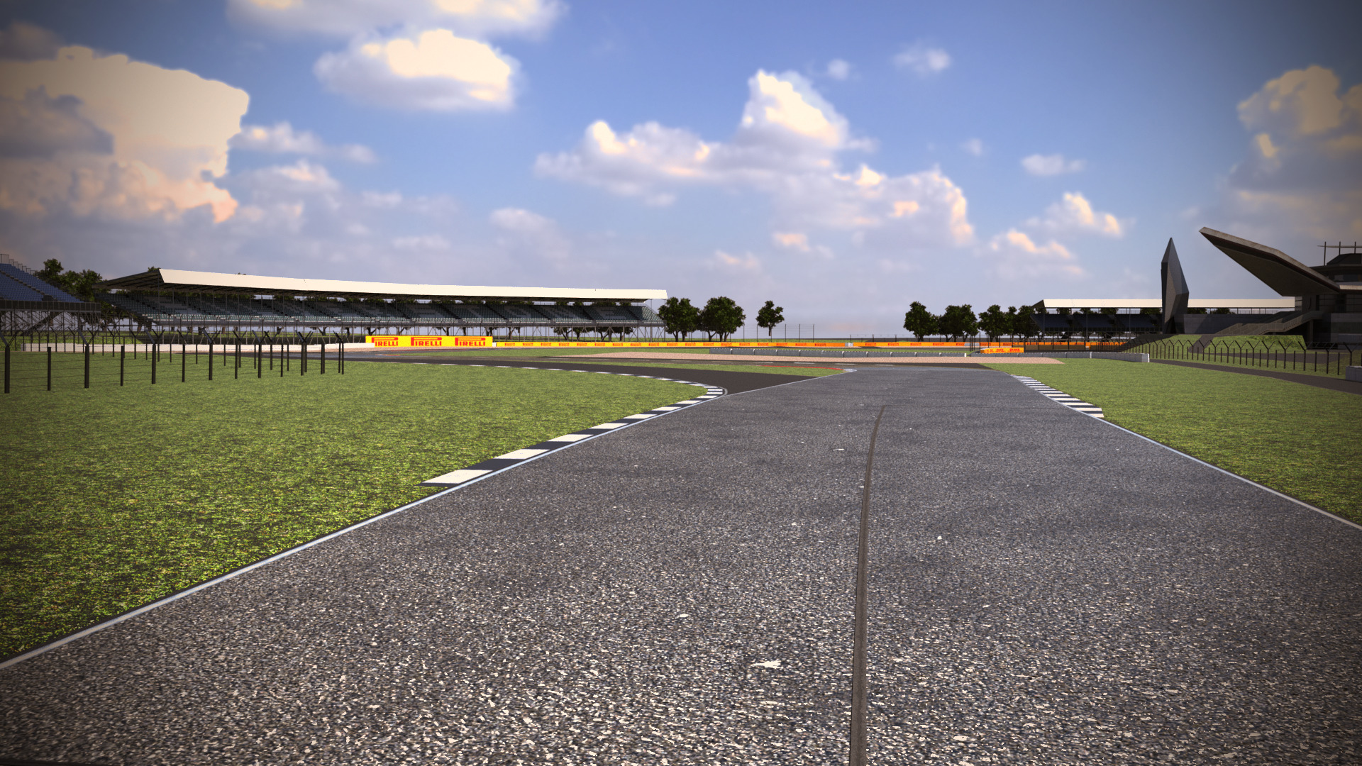 Silverstone Track Low-poly 3D model_7