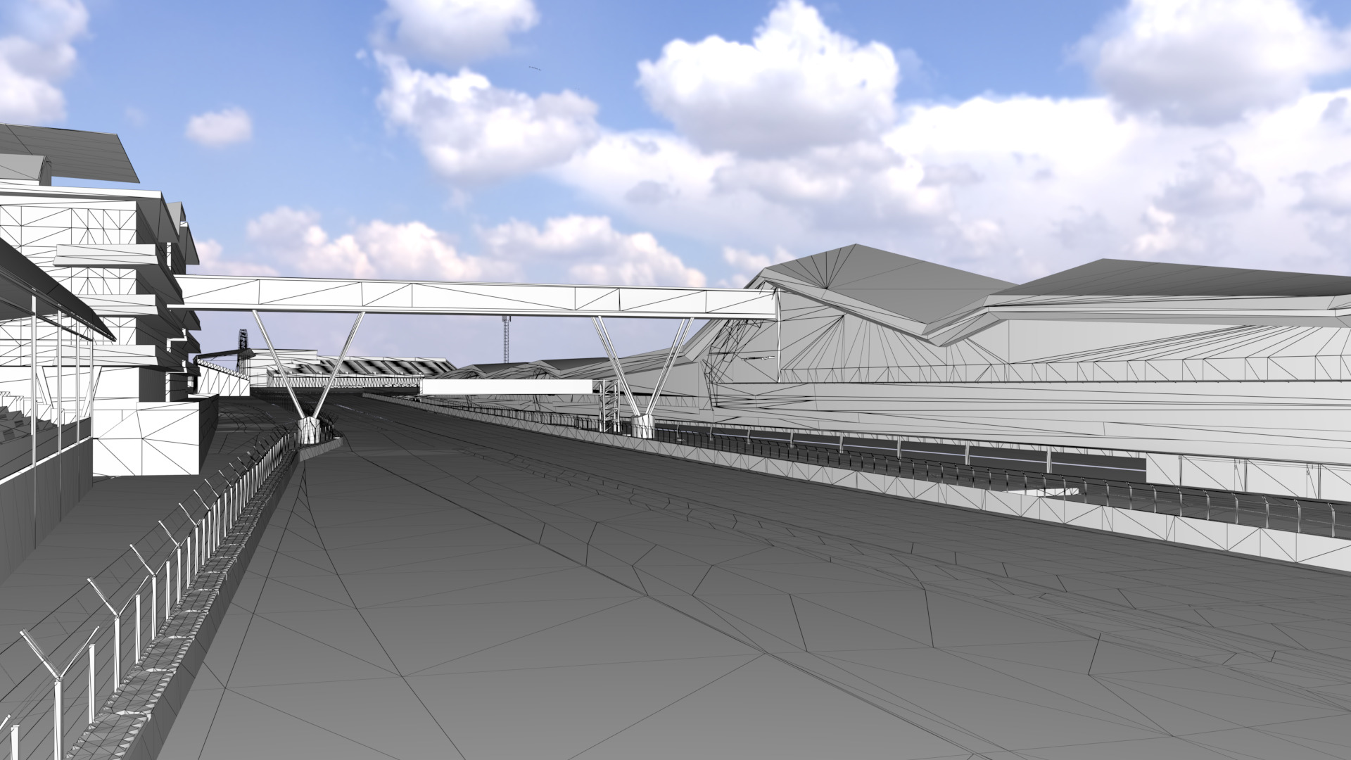 Silverstone Track Low-poly 3D model_15