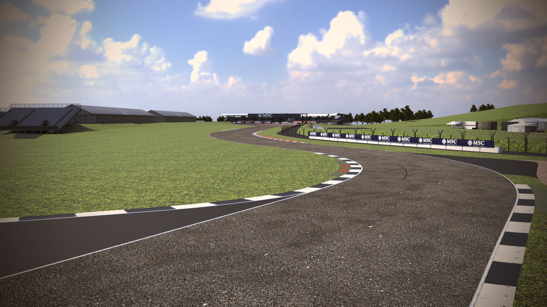 Silverstone Track Low-poly 3D model_11