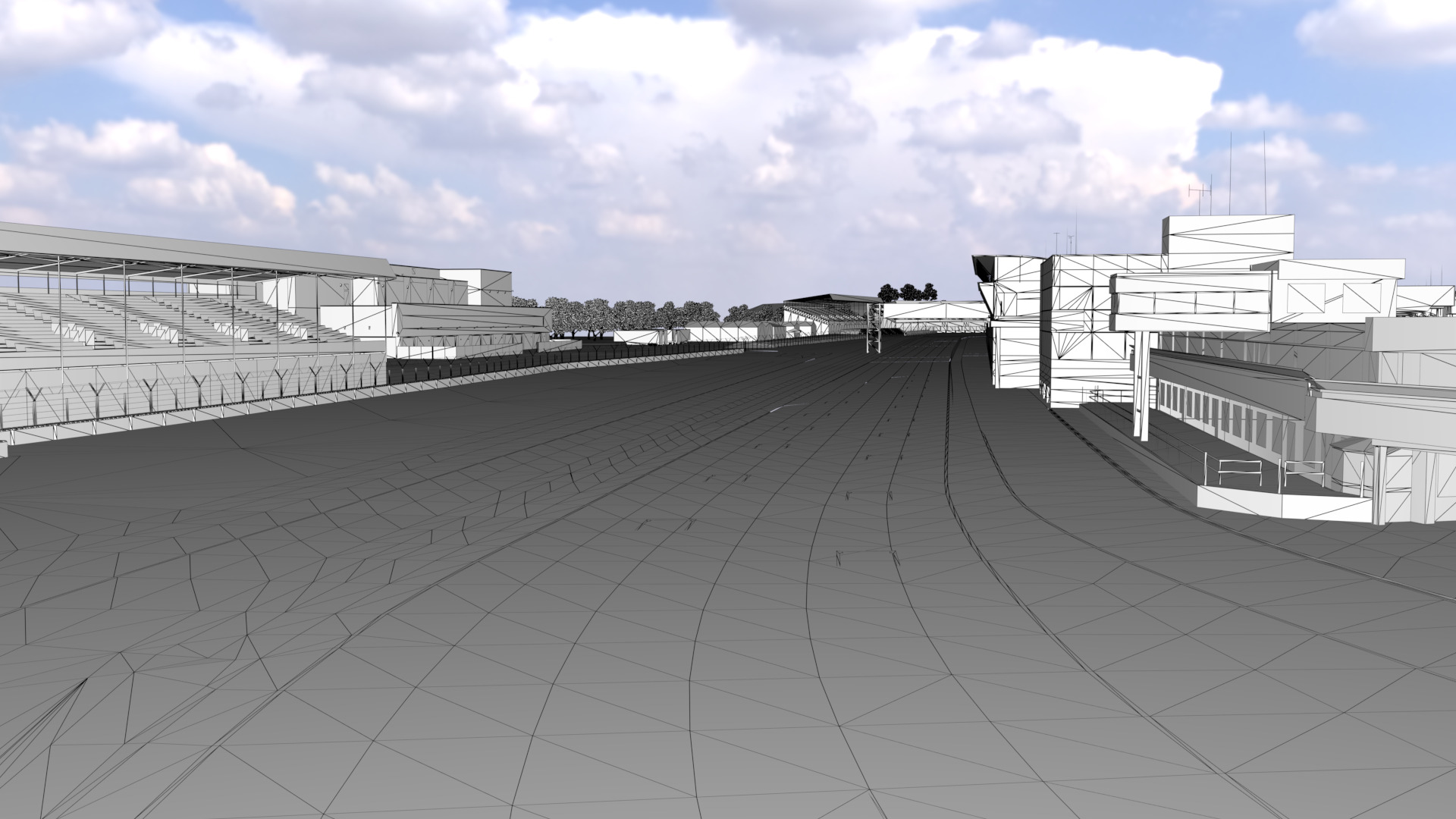 Silverstone Track Low-poly 3D model_18