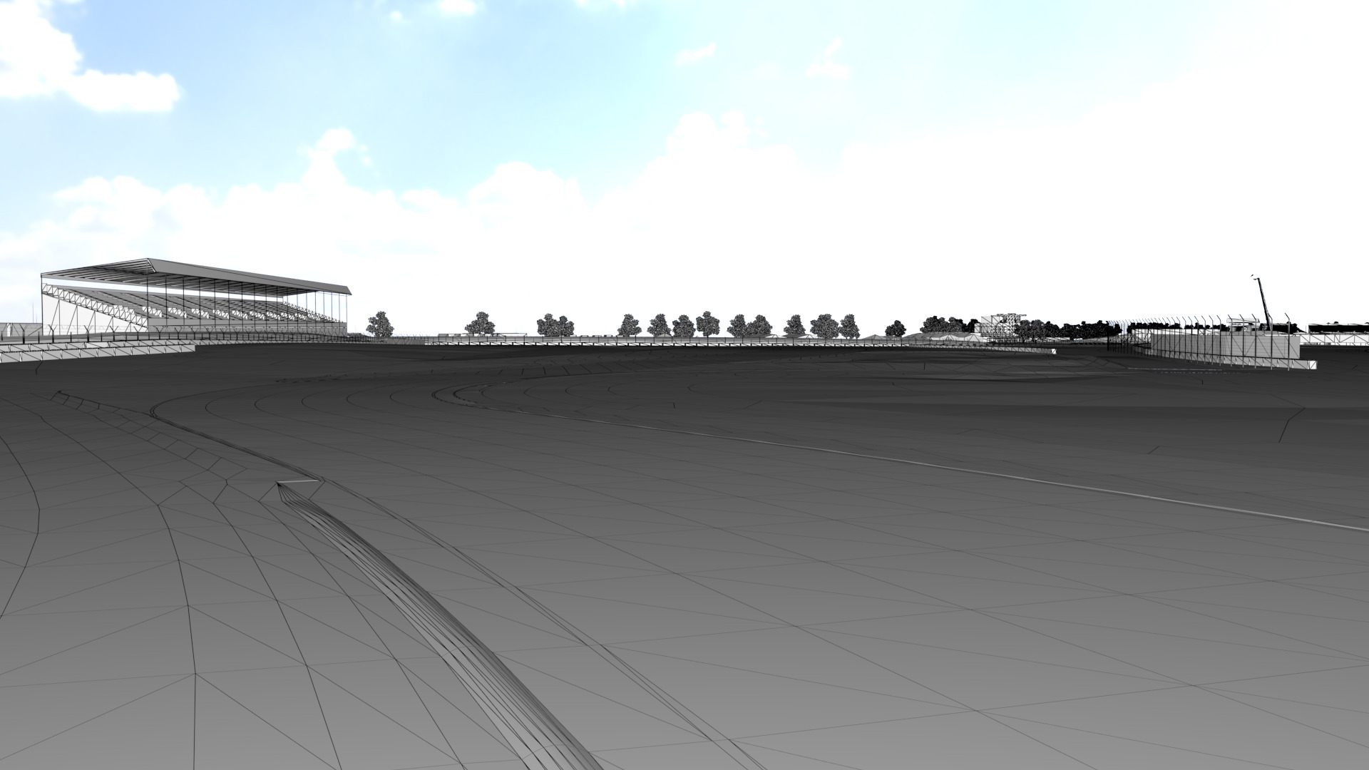 Silverstone Track Low-poly 3D model_26