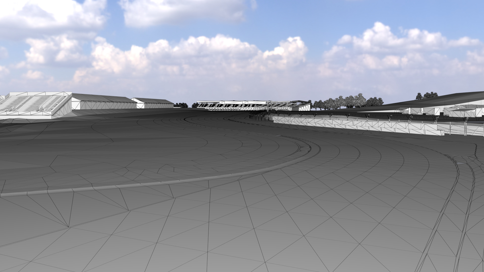 Silverstone Track Low-poly 3D model_24