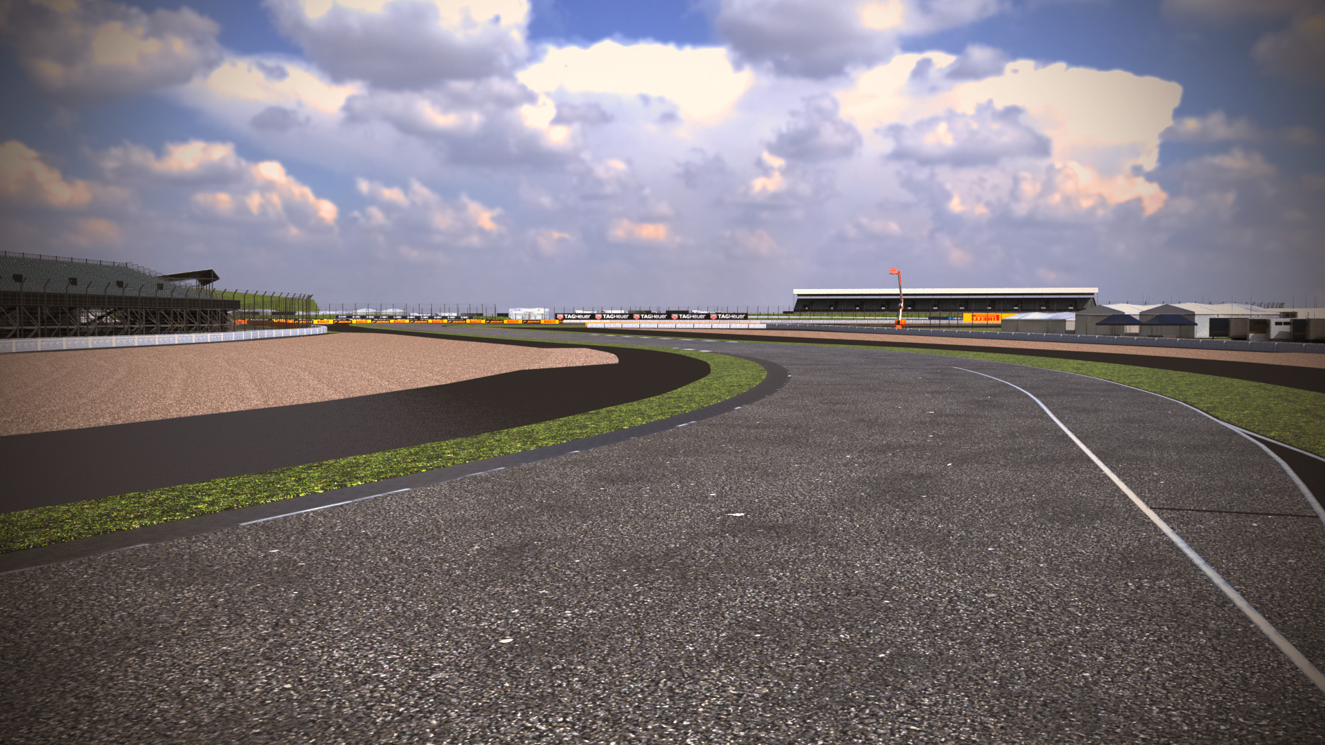 Silverstone Track Low-poly 3D model_8