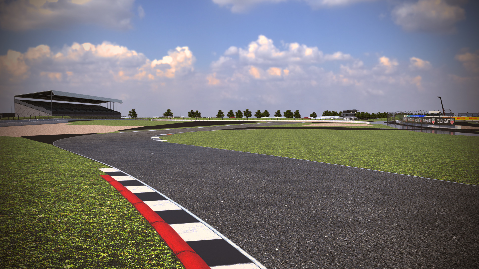 Silverstone Track Low-poly 3D model_12