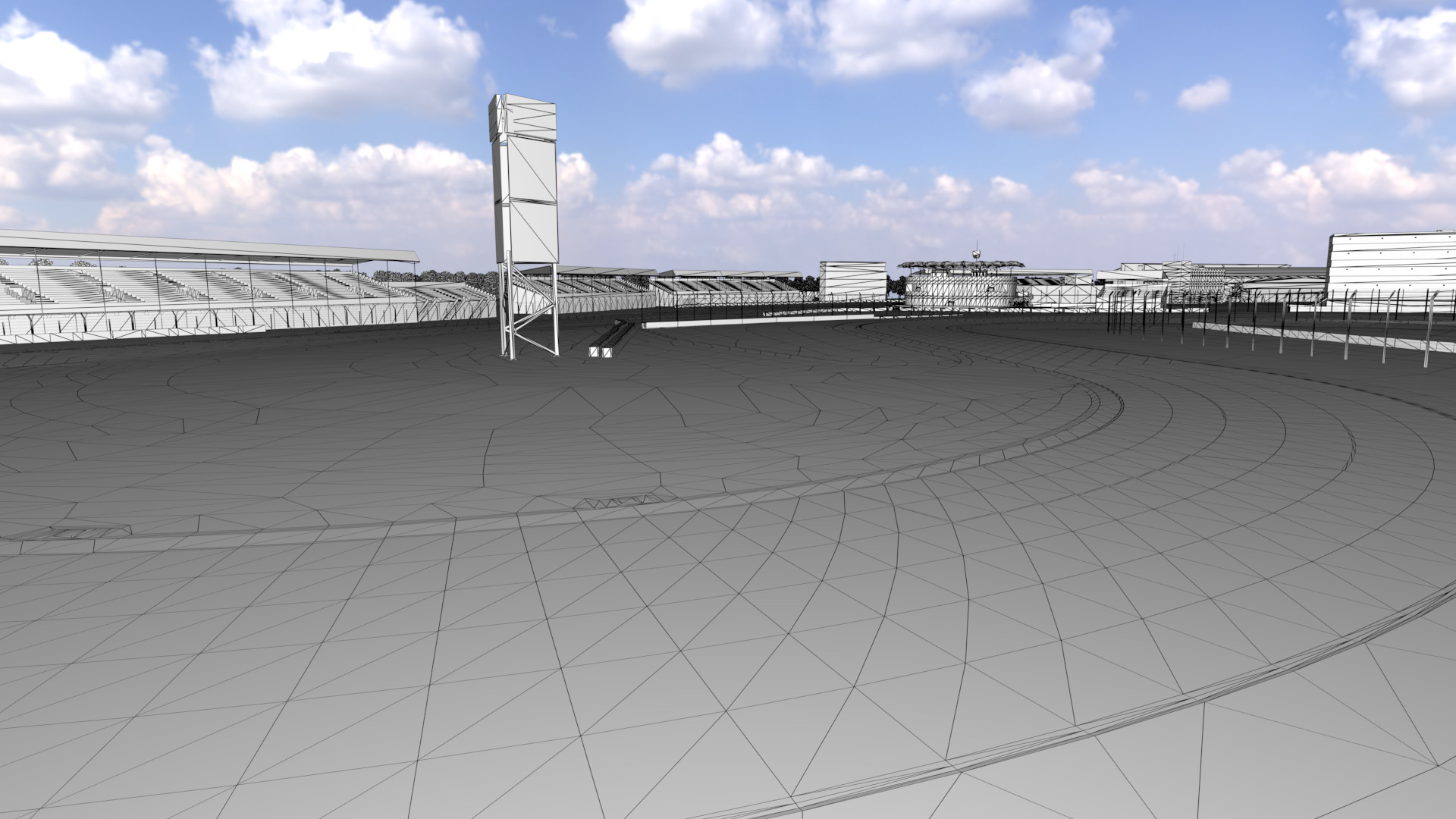 Silverstone Track Low-poly 3D model_23
