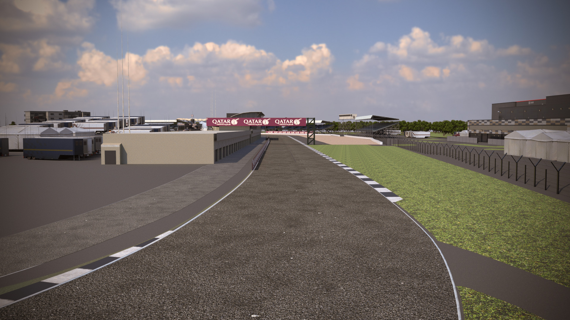Silverstone Track Low-poly 3D model_9