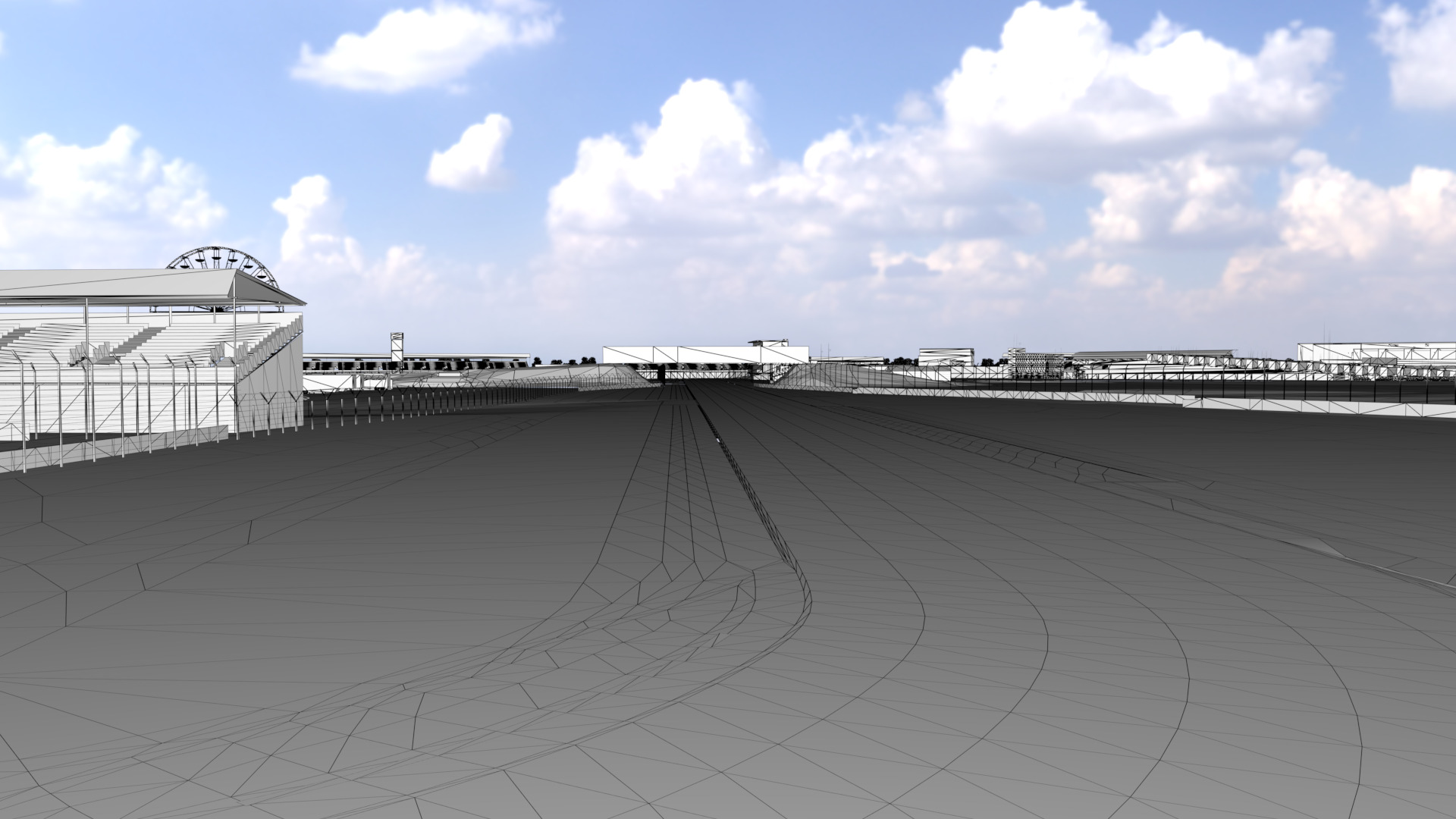 Silverstone Track Low-poly 3D model_21