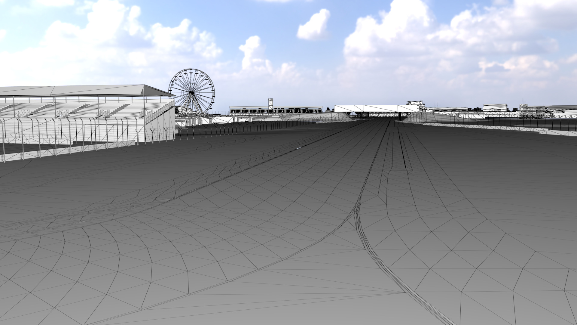 Silverstone Track Low-poly 3D model_22