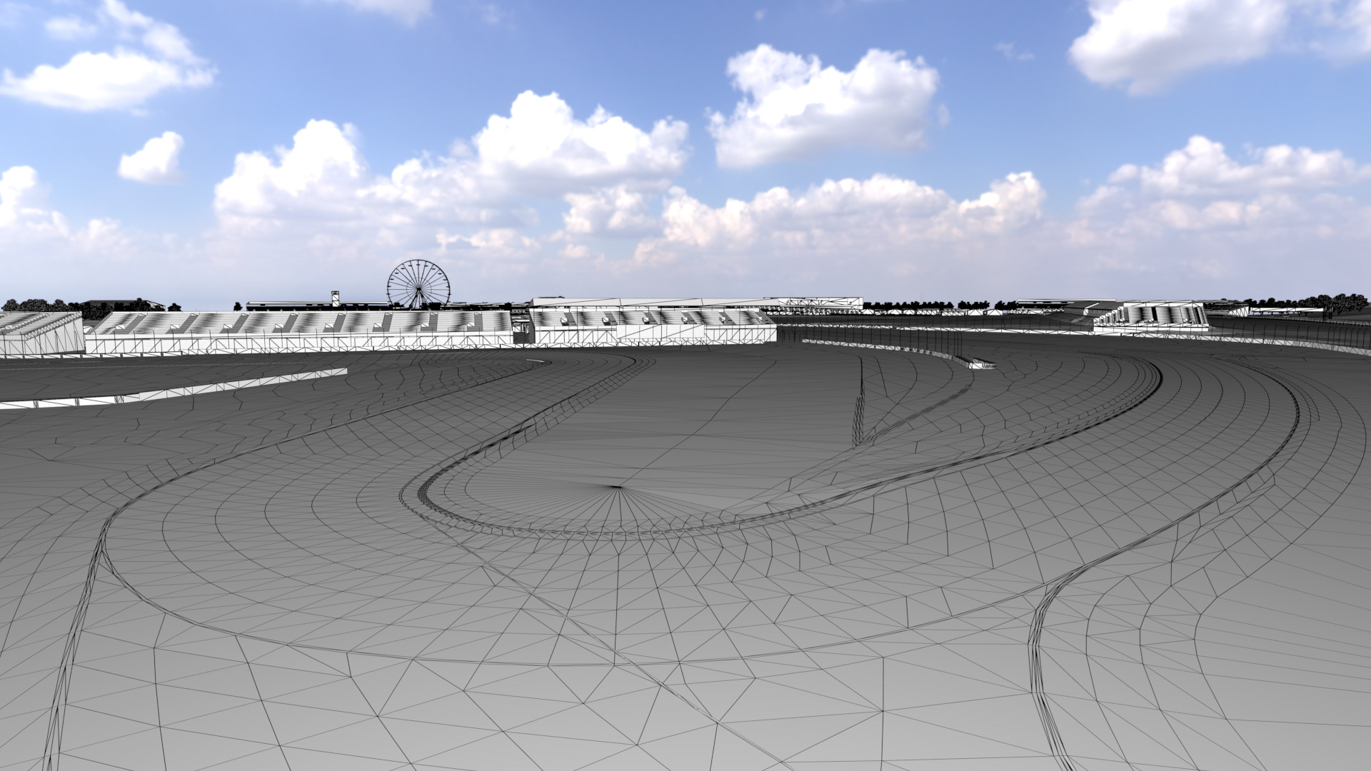 Silverstone Track Low-poly 3D model_16