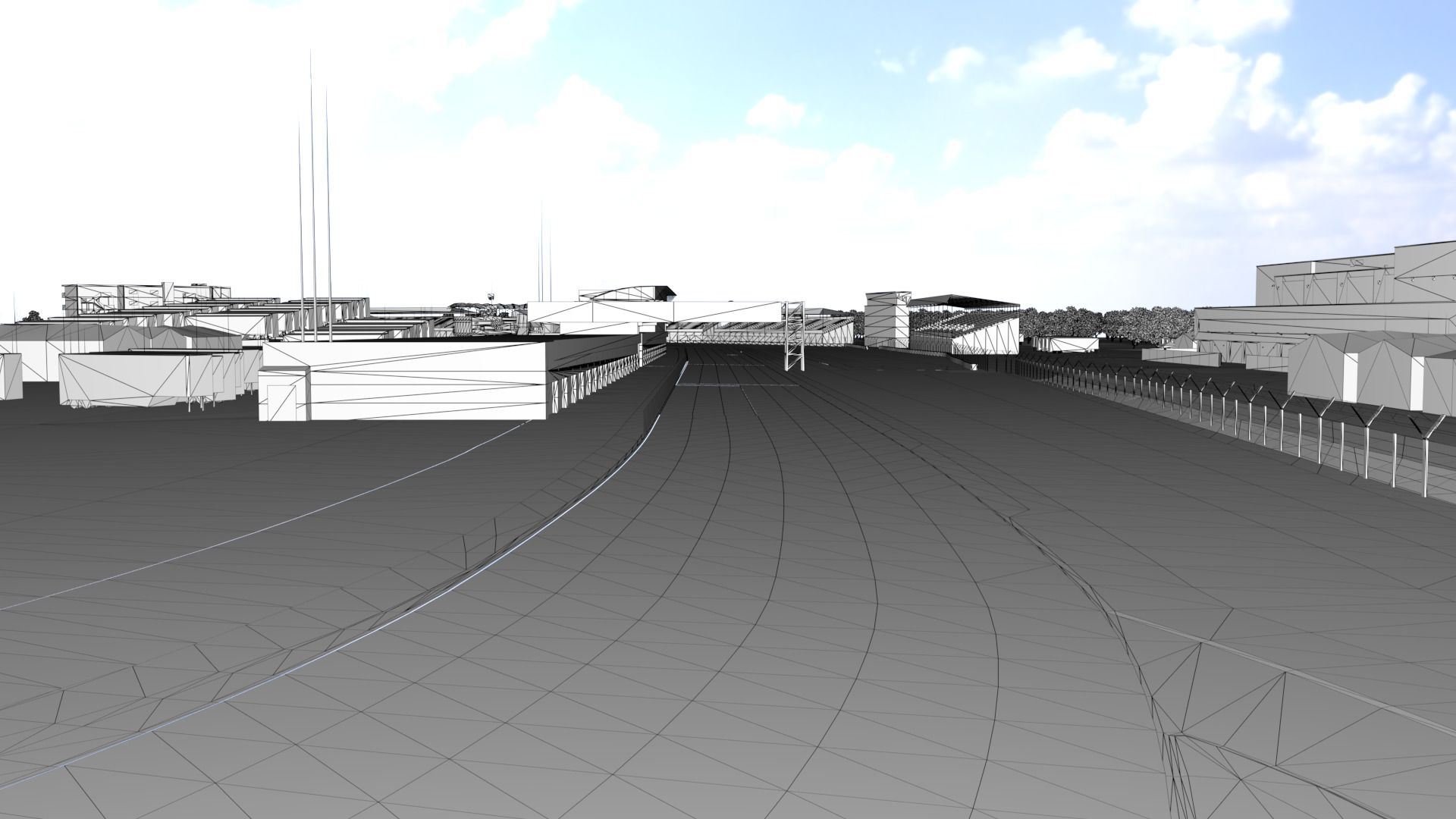 Silverstone Track Low-poly 3D model_19