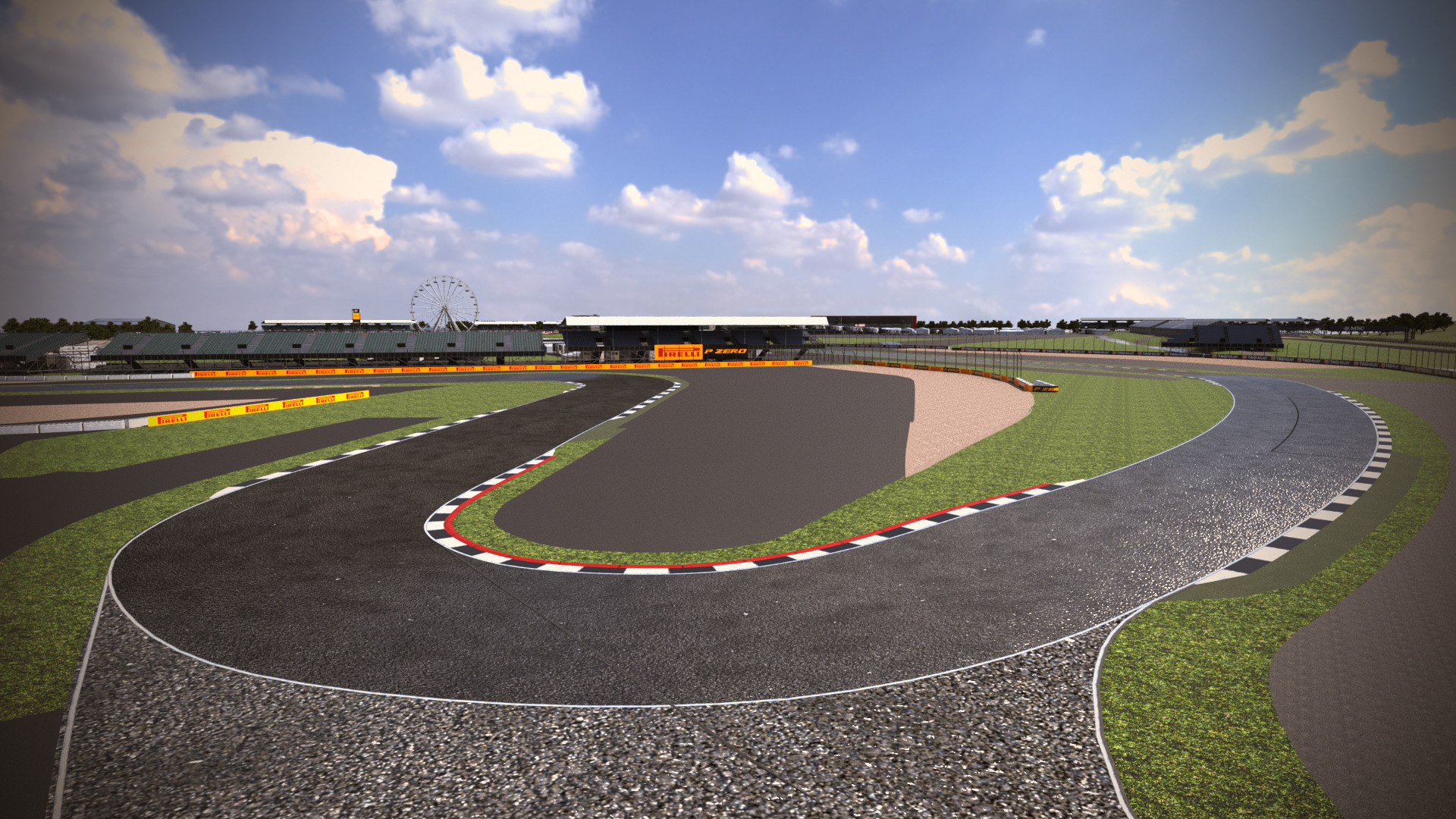Silverstone Track Low-poly 3D model_3