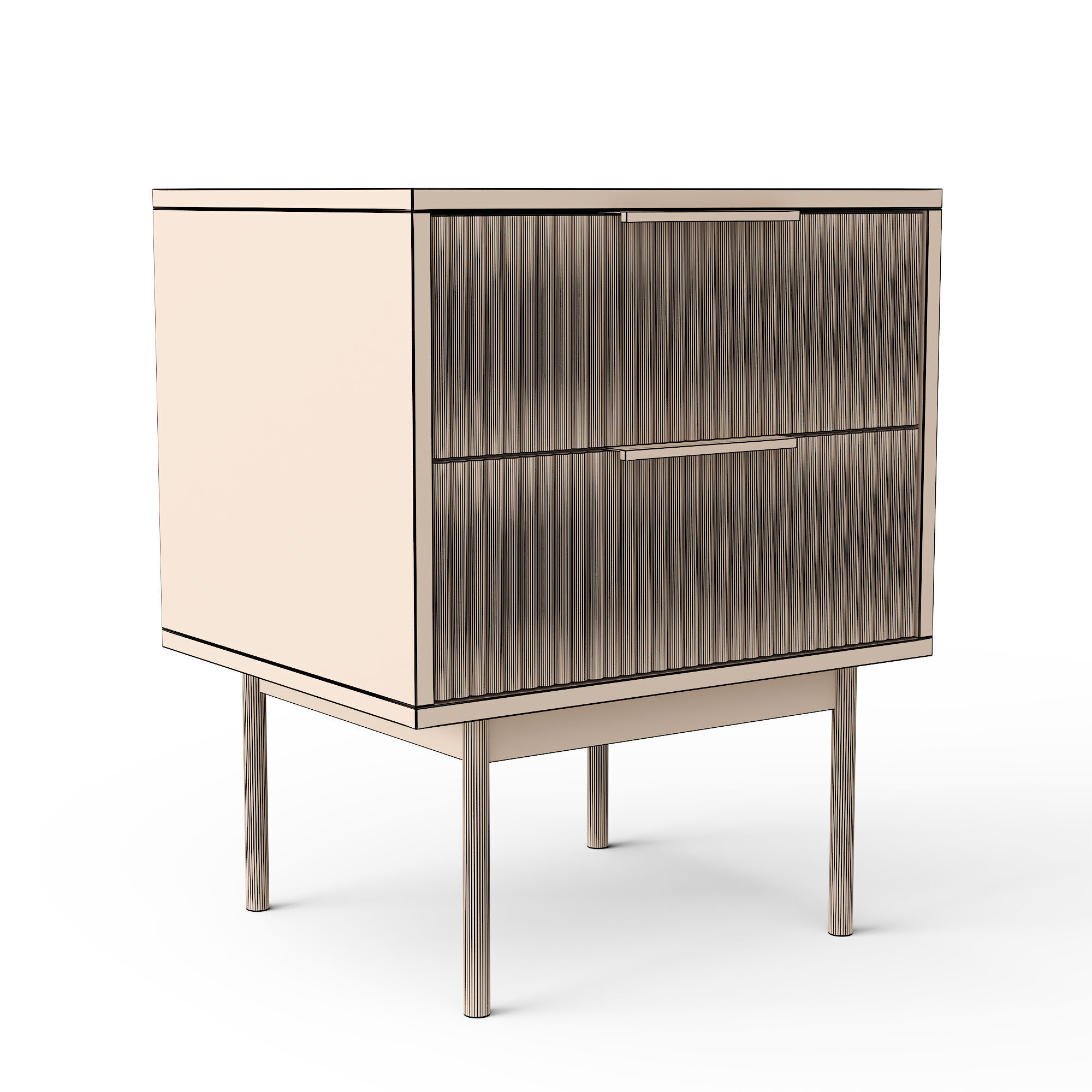 Ollace Bedside Table 3D model_2