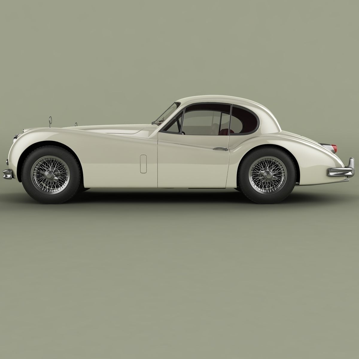 Jaguar XK140 Fixed Head Coupe 3D model_1