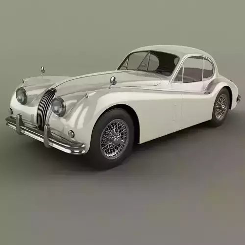 Jaguar XK140 Fixed Head Coupe 3D model