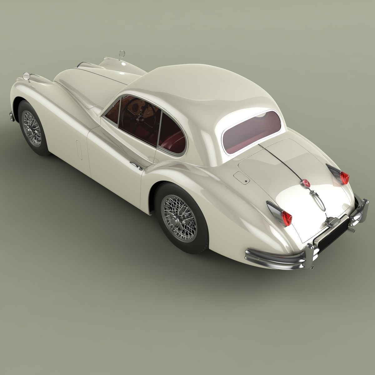 Jaguar XK140 Fixed Head Coupe 3D model_7