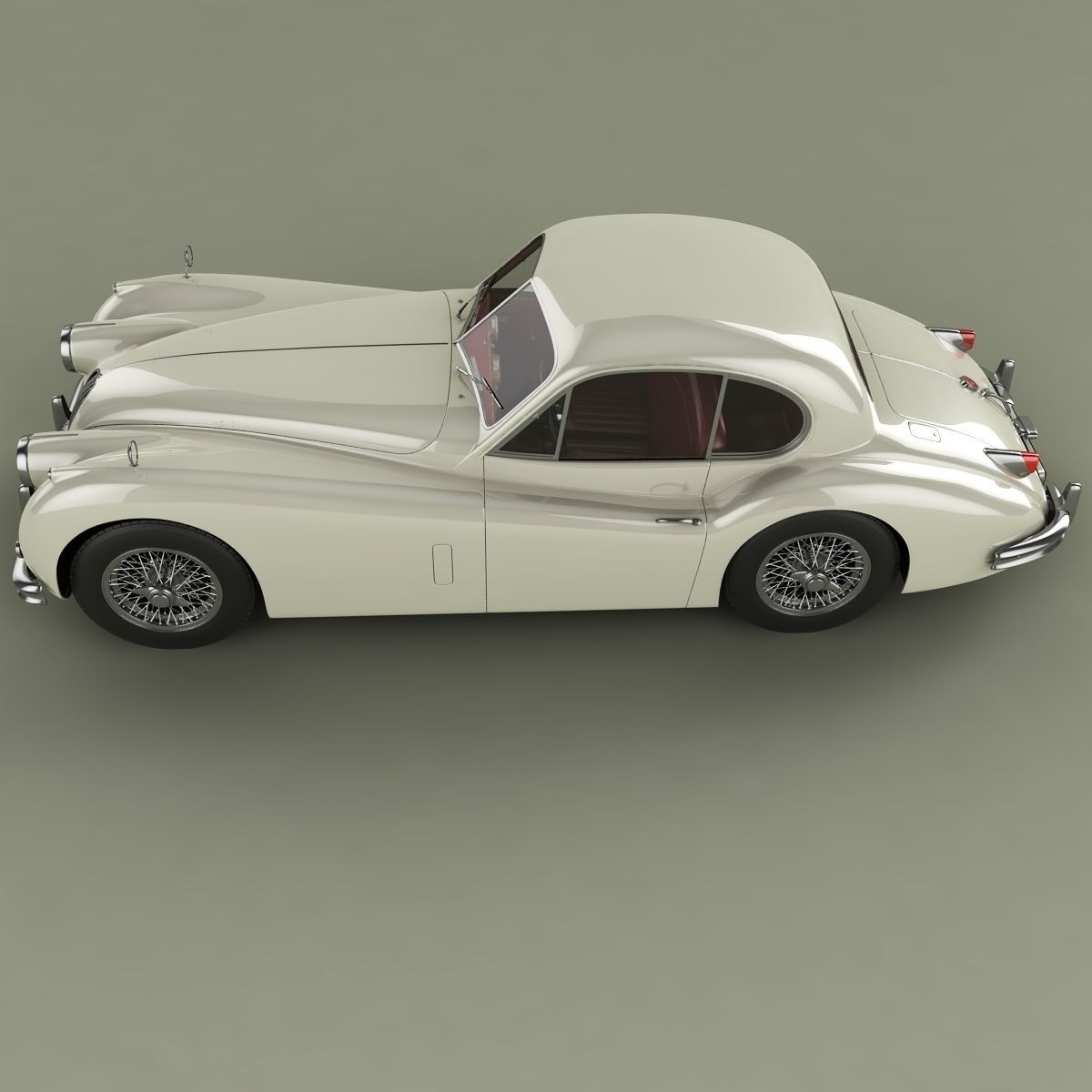 Jaguar XK140 Fixed Head Coupe 3D model_6