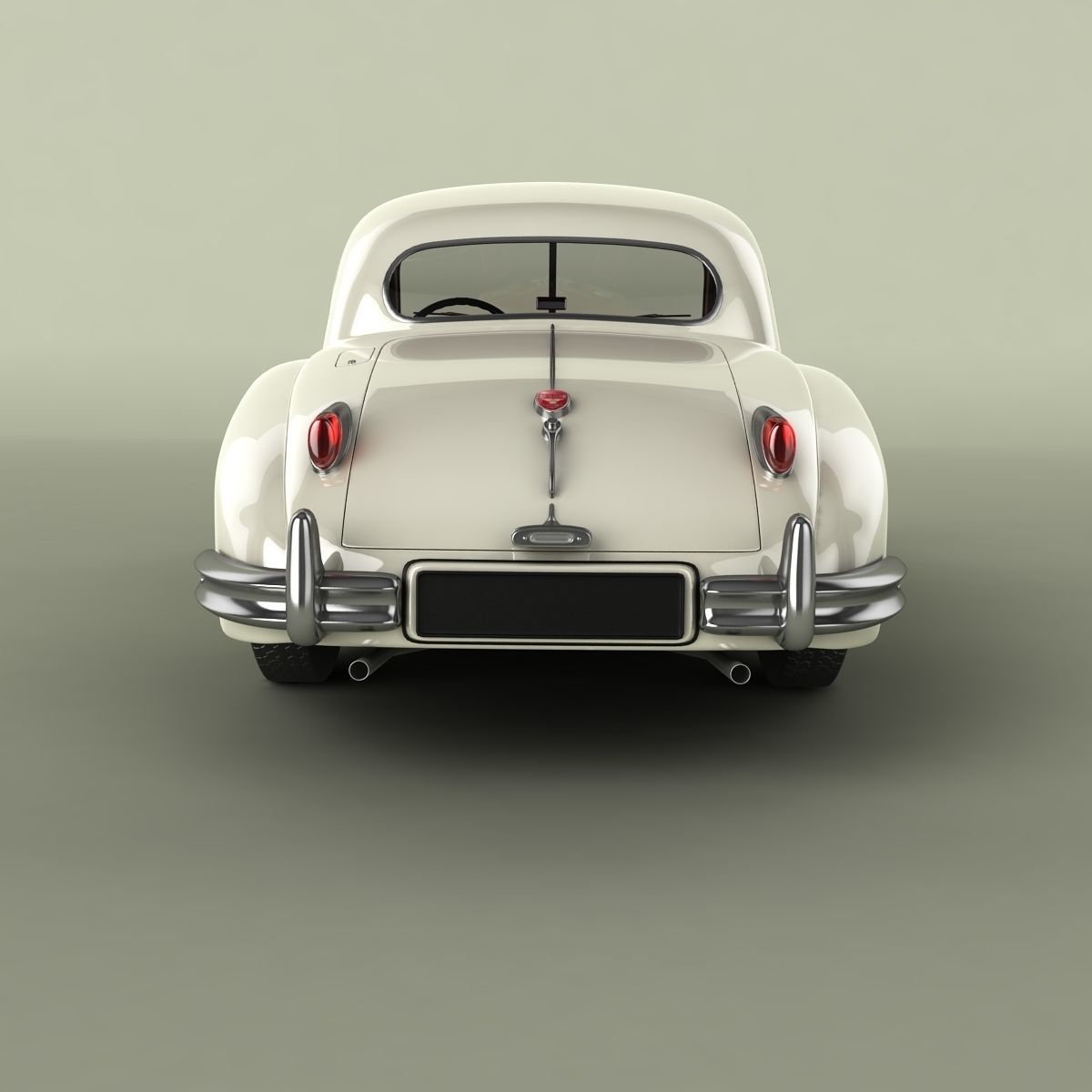 Jaguar XK140 Fixed Head Coupe 3D model_3