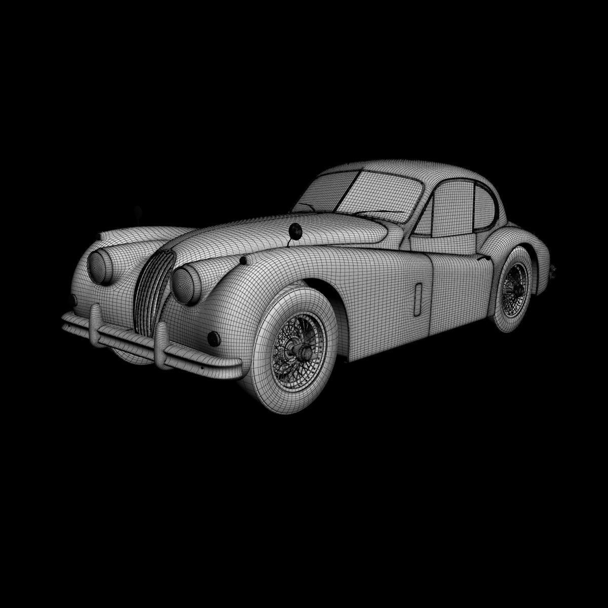 Jaguar XK140 Fixed Head Coupe 3D model_13