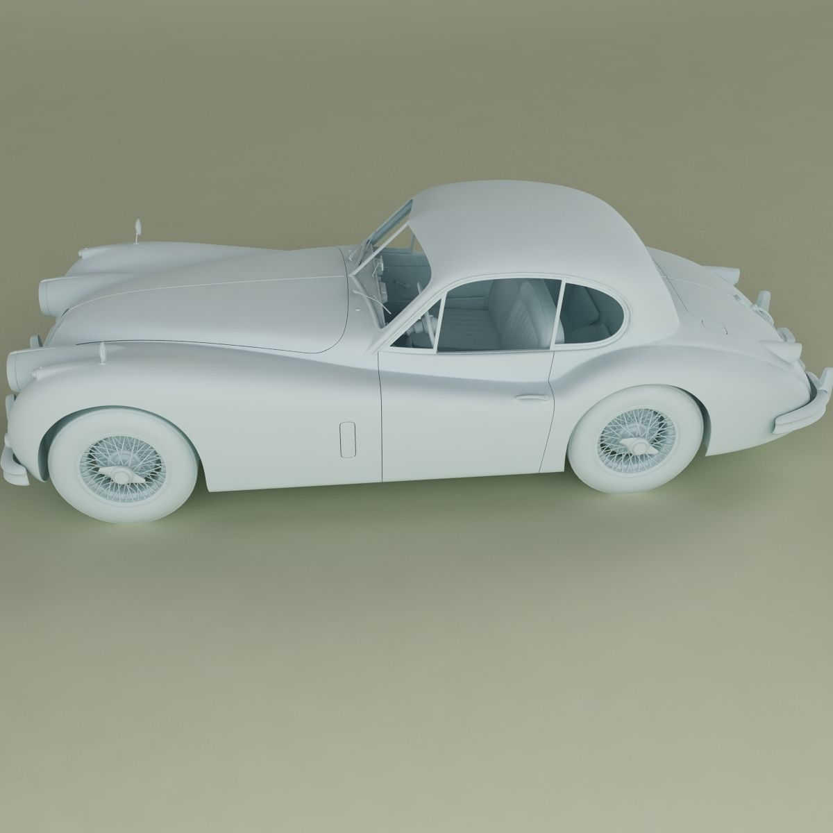 Jaguar XK140 Fixed Head Coupe 3D model_10