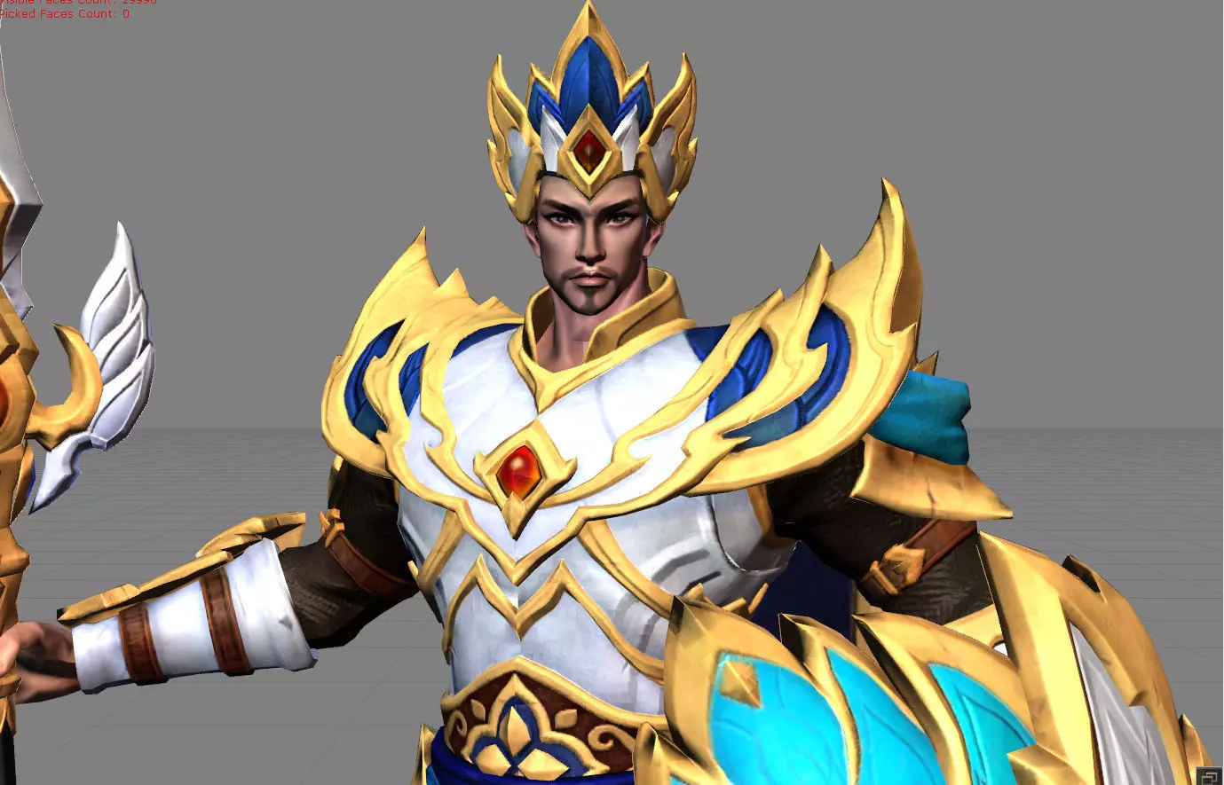 Minsitthar Symbol of Valor Low-poly 3D model