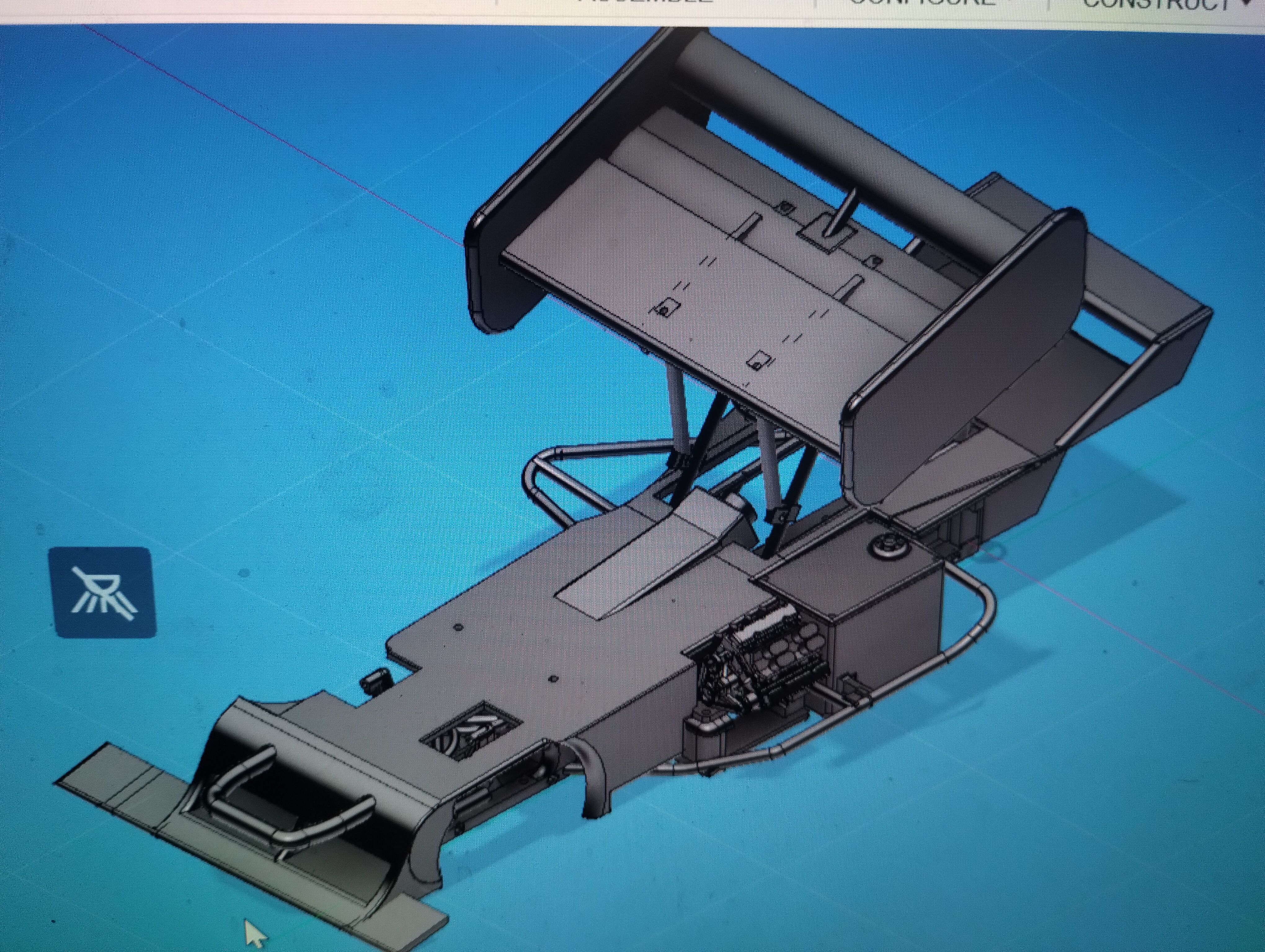 12 inch wheel base super modified 3D print model_3