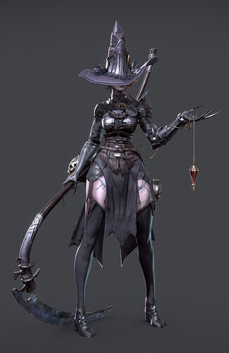 The Huntress  Game Ready Character Low-poly 3D model