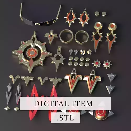 Genshin Impact - Mavuika Pack 3d stl file