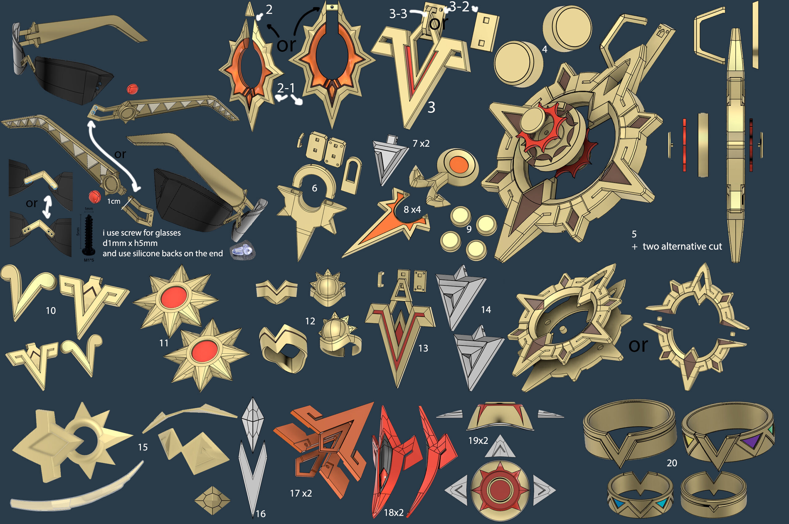 Genshin Impact - Mavuika Pack 3d stl file 3D model_5