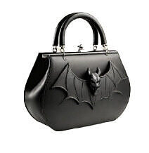 Gothic Handbag with Bat Motif Low-poly 3D model