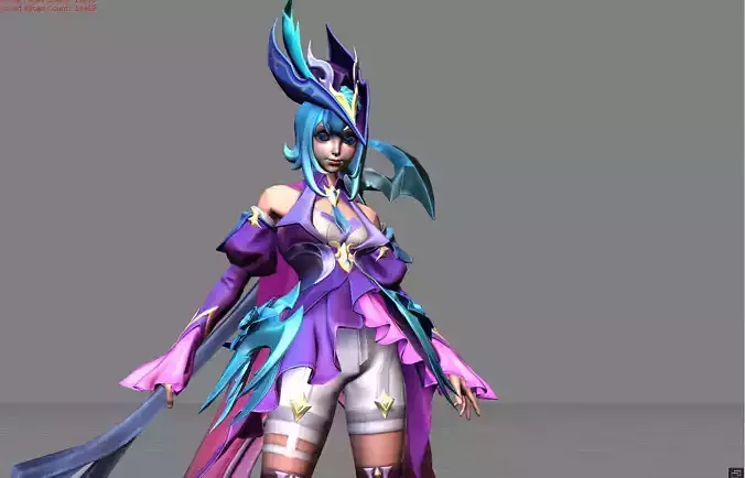Rubby Soul Reaper Low-poly 3D model