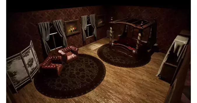 Mafia Safehouse Stylized Combat Environment