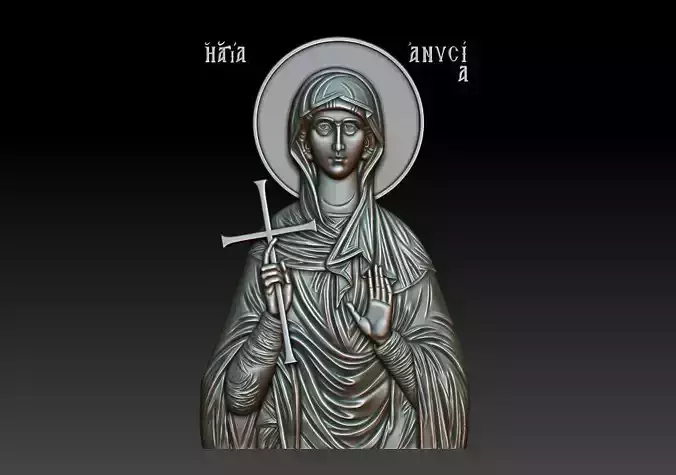 Saint Anysia of Thessalonica 3D print model