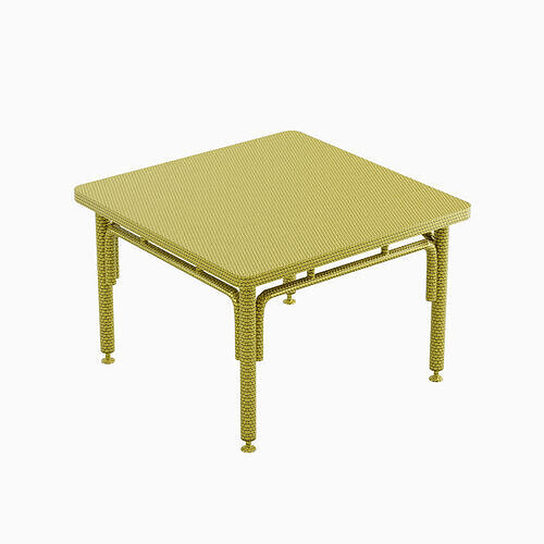 Metallic Table 04 Low-poly 3D model