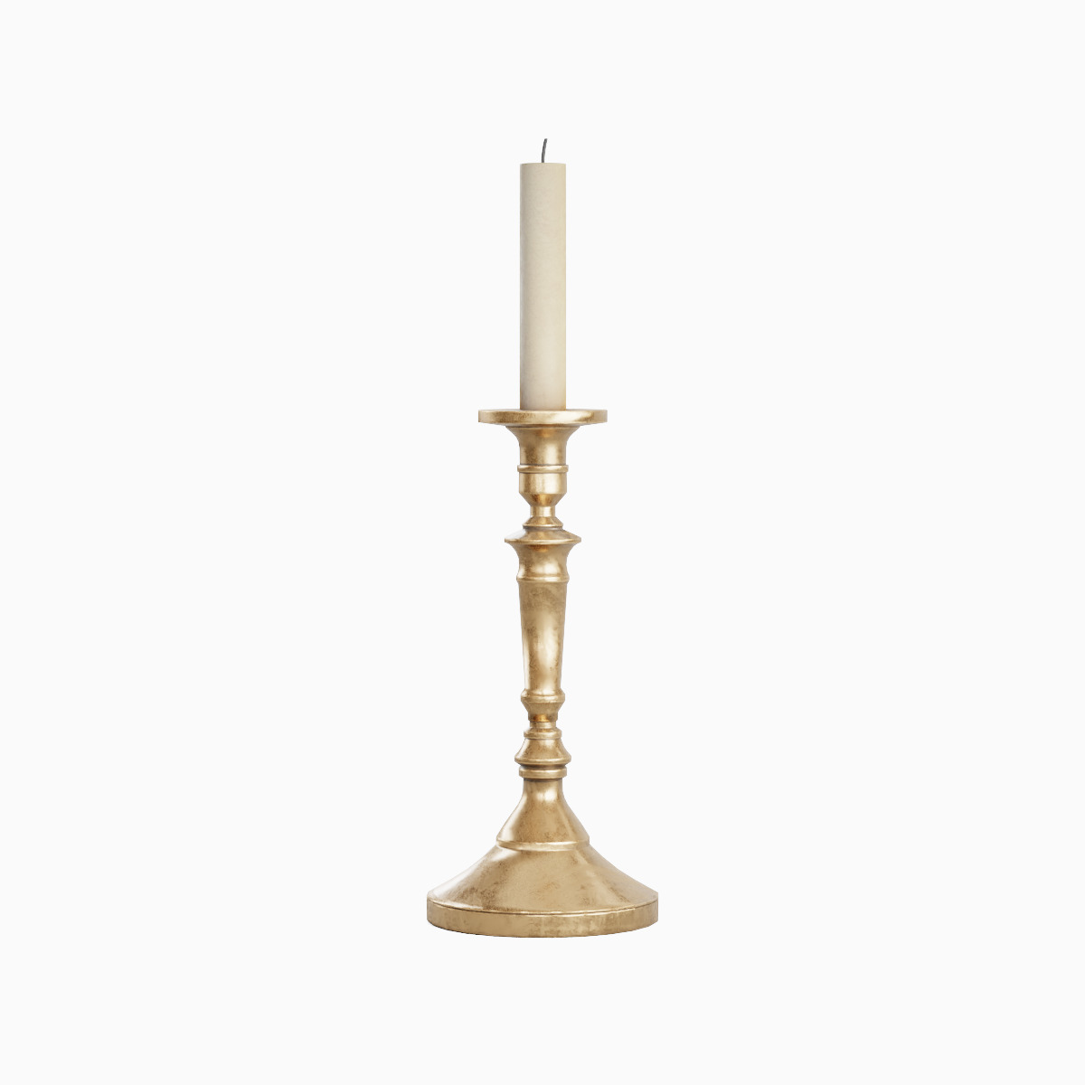 Vintage Candlestick 04 Low-poly 3D model_1