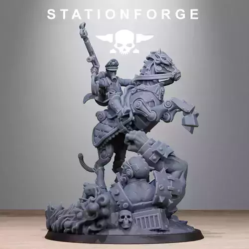 GrimGuard Officer Horseman 3D print model