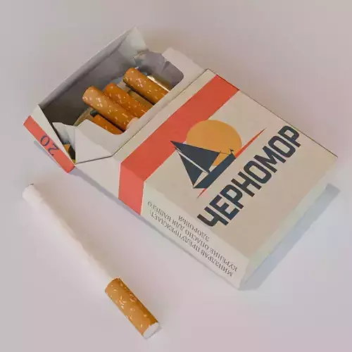 Soviet Cigarette Pack Chernomor PBR