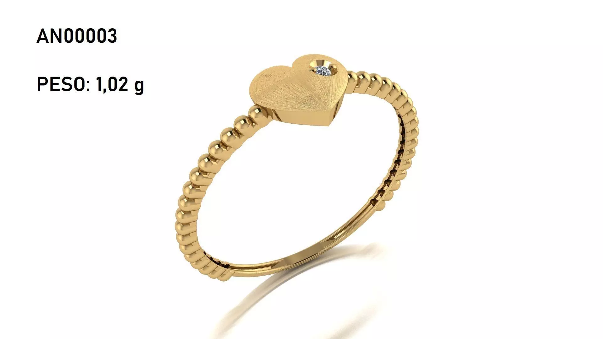 HEART RING WITH TINY BALLS ON SIDES 3D print model_0