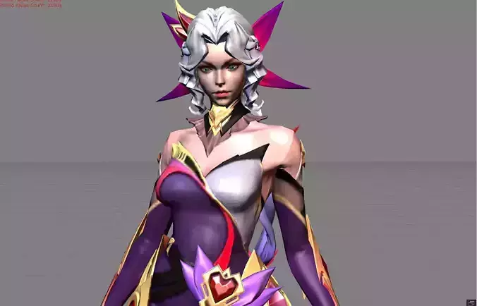 Silvana Alluring Mystique Low-poly 3D model