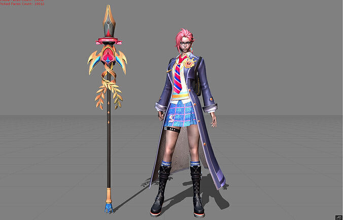 Silvana Classroom Charm Low-poly 3D model
