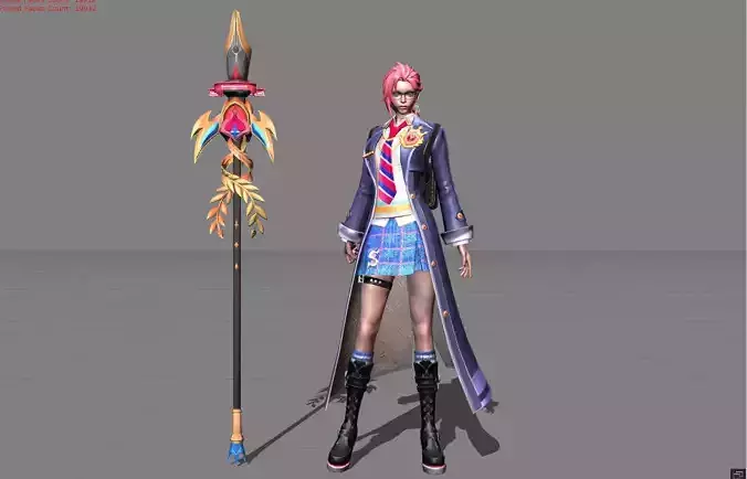 Silvana Classroom Charm Low-poly 3D model