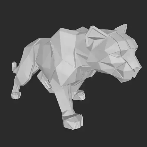 origami jaguar figure