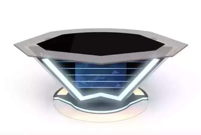 Virtual TV Studio News Desk 9 3D model