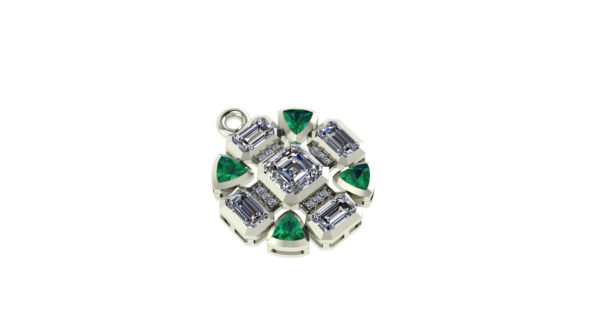 Simple Pendant 3D print model_4