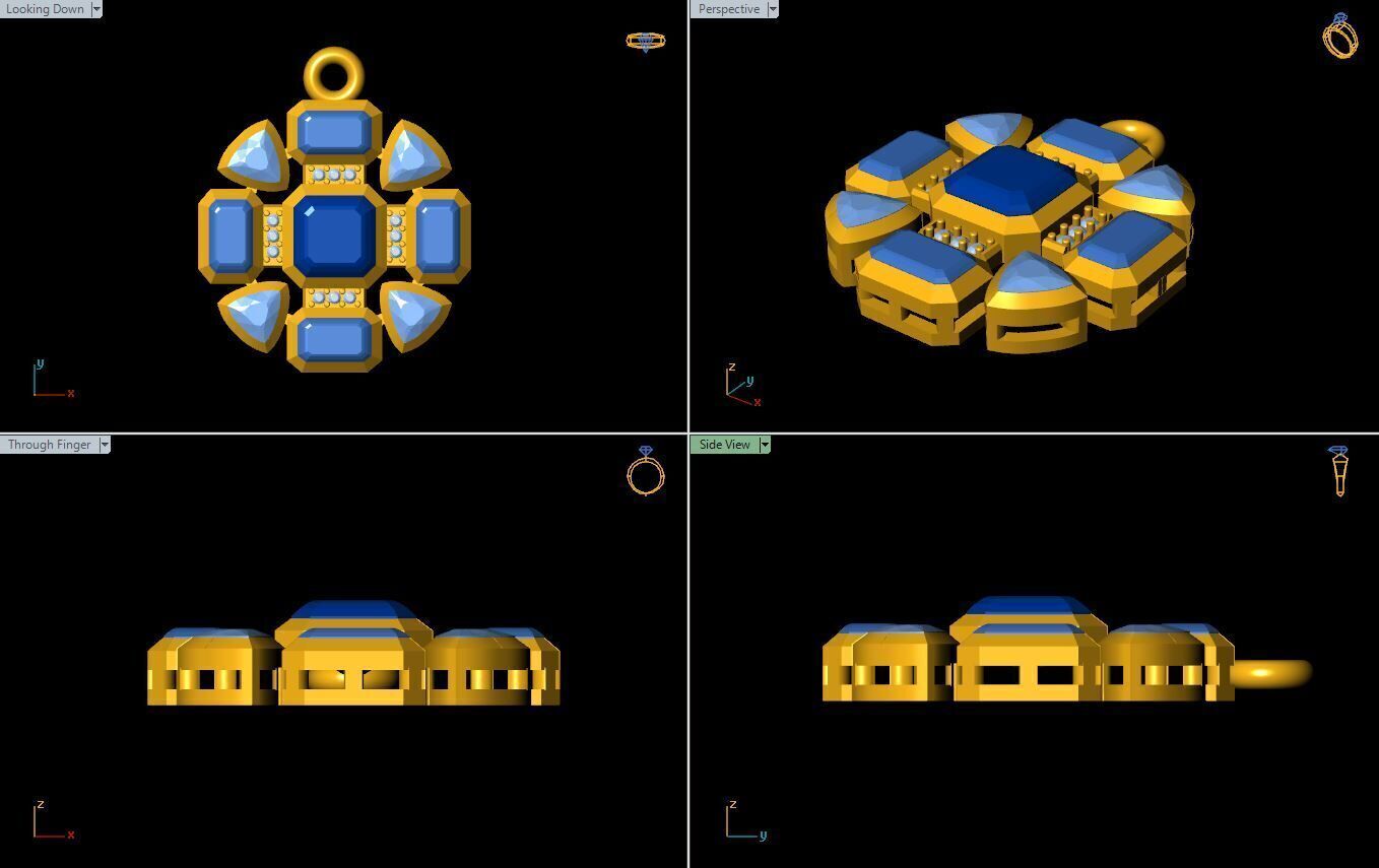 Simple Pendant 3D print model_7